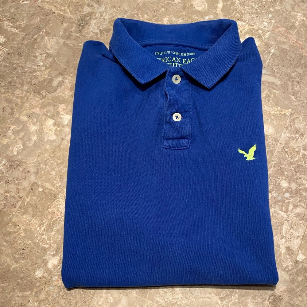 American Eagle L Athletic Fit Polo